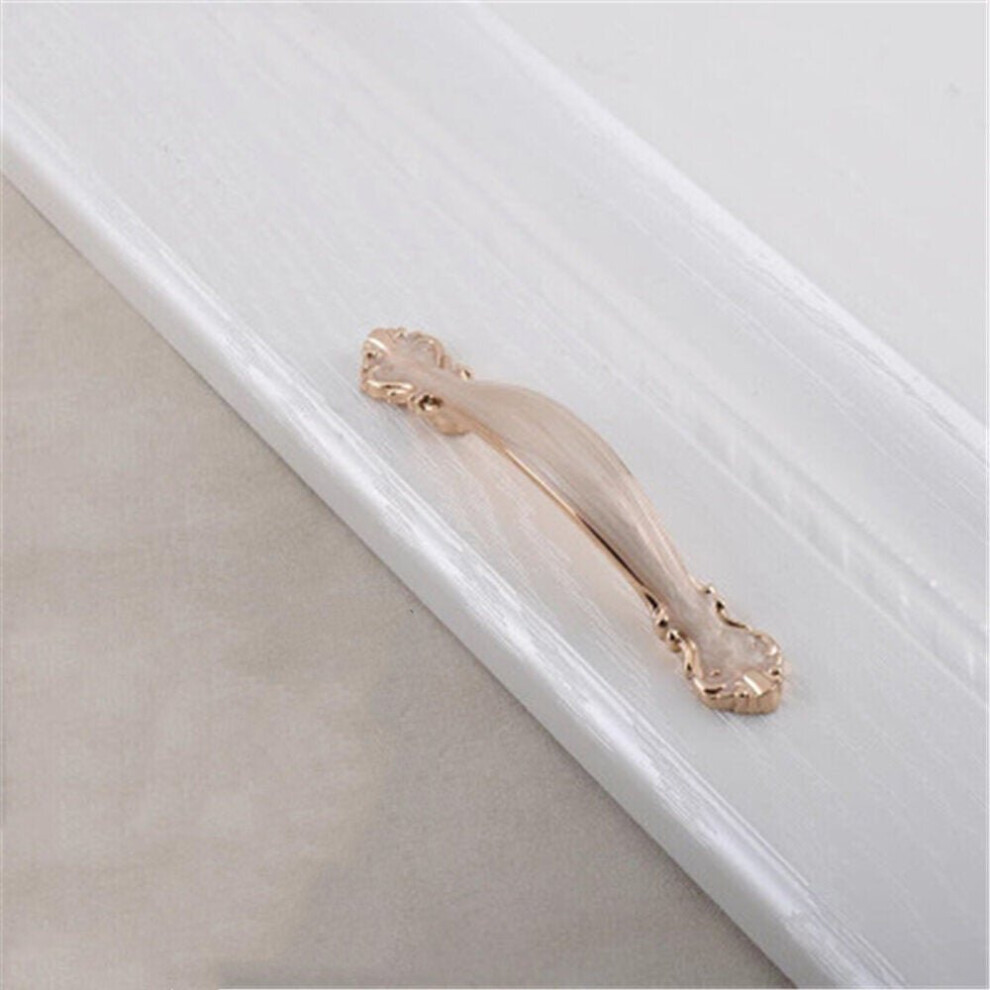 (64Mm Amber White) Thickened Solid Small Handle European Style Cabinet Simple Wardrobe Drawer Single Hole Alloy 3654659408747