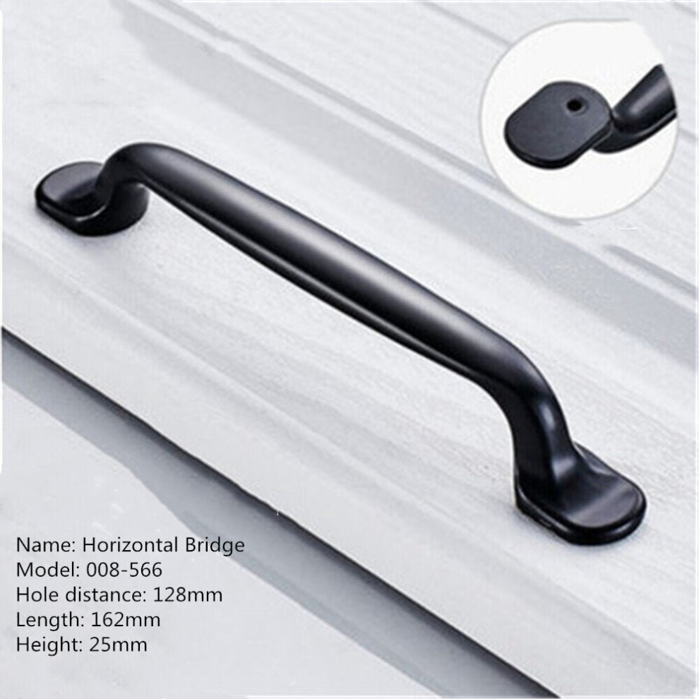 (F) Aluminum Alloy Black Handles For Furniture Cabinet Knobs And Handles Kitchen Handles Drawer Knobs Cabinet Pulls Cupboard Handles Knobs