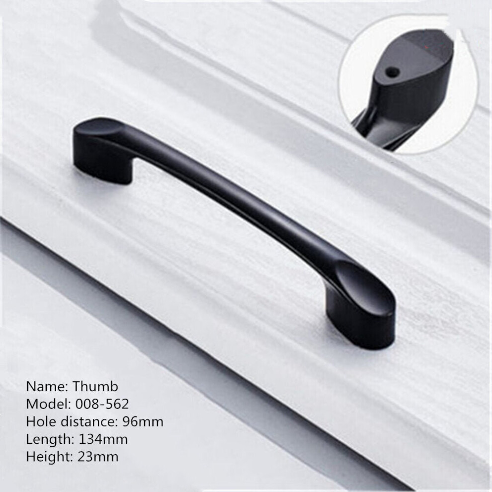 (M) Aluminum Alloy Black Handles For Furniture Cabinet Knobs And Handles Kitchen Handles Drawer Knobs Cabinet Pulls Cupboard Handles Knobs