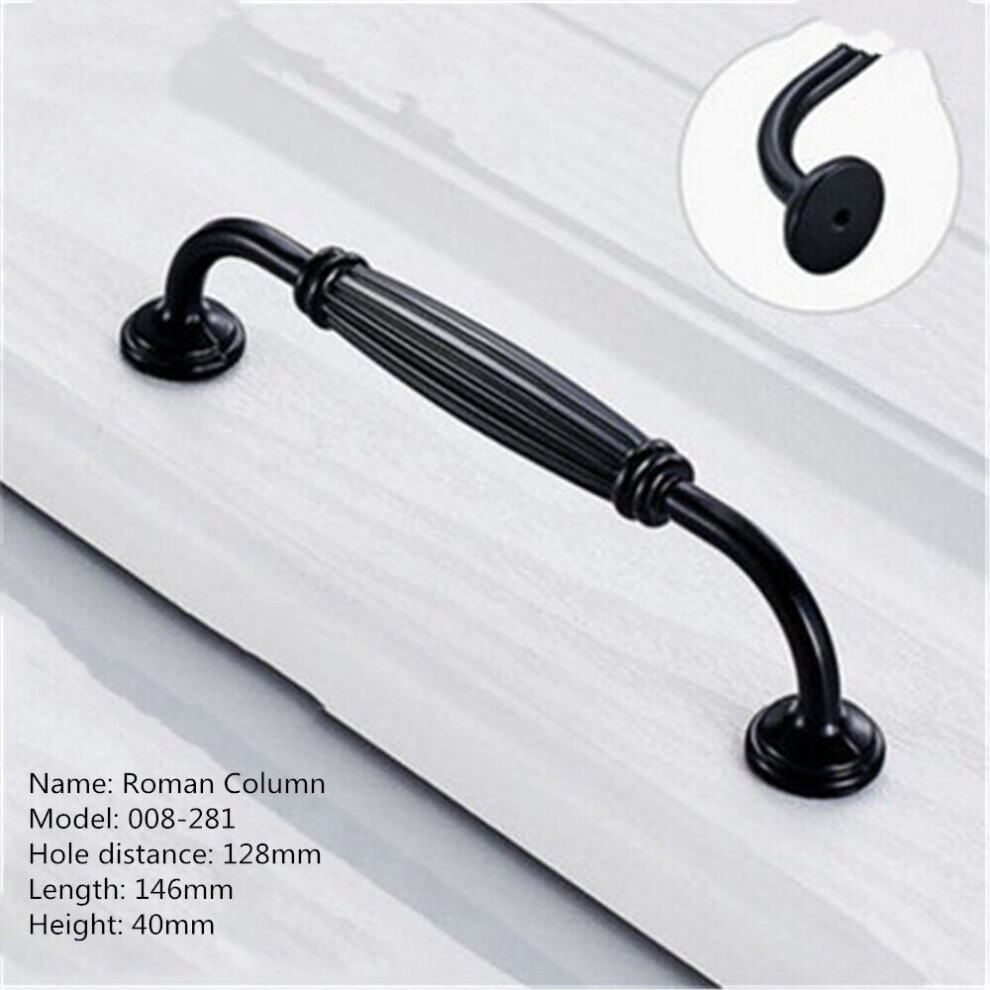 (J) Aluminum Alloy Black Handles For Furniture Cabinet Knobs And Handles Kitchen Handles Drawer Knobs Cabinet Pulls Cupboard Handles Knobs