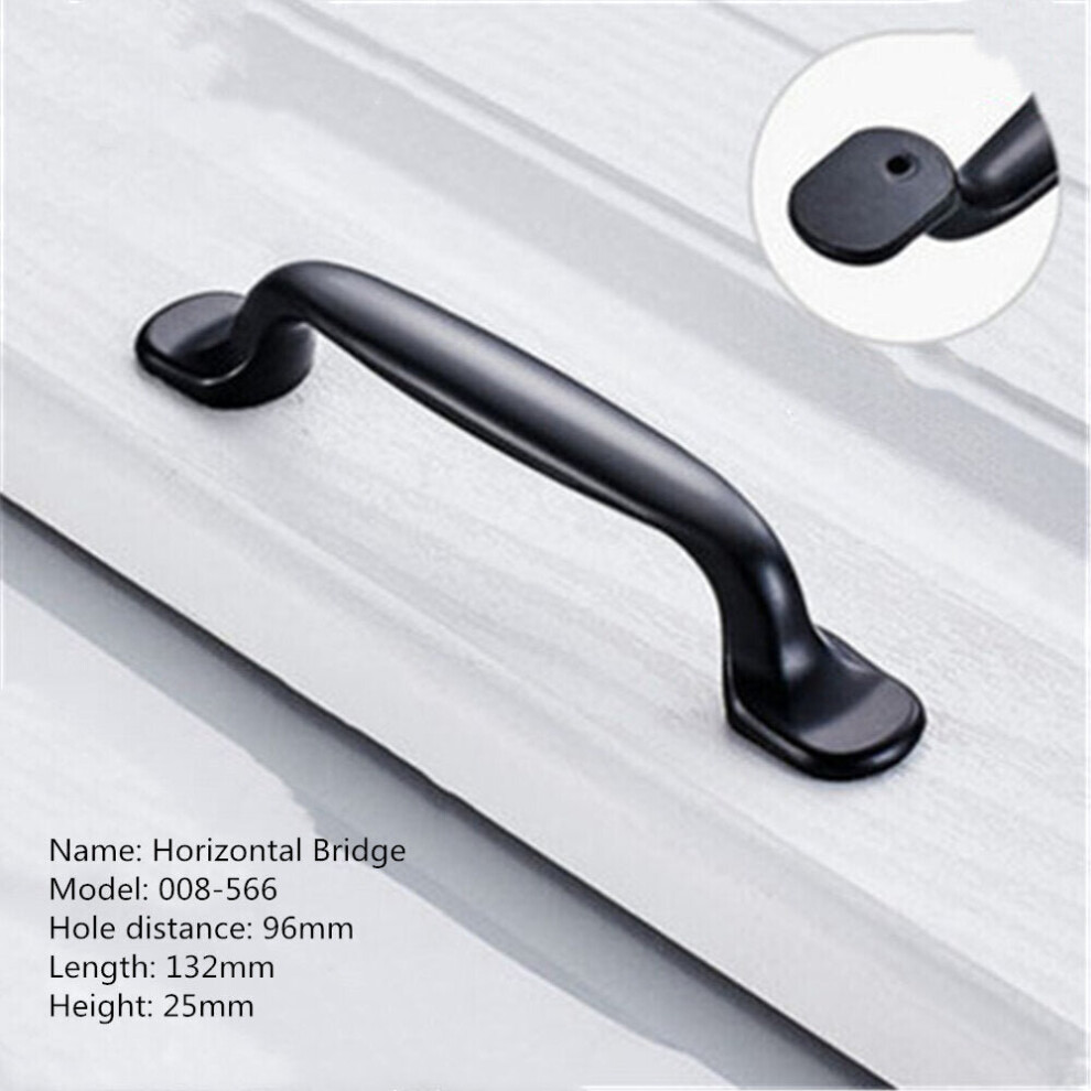 (G) Aluminum Alloy Black Handles For Furniture Cabinet Knobs And Handles Kitchen Handles Drawer Knobs Cabinet Pulls Cupboard Handles Knobs