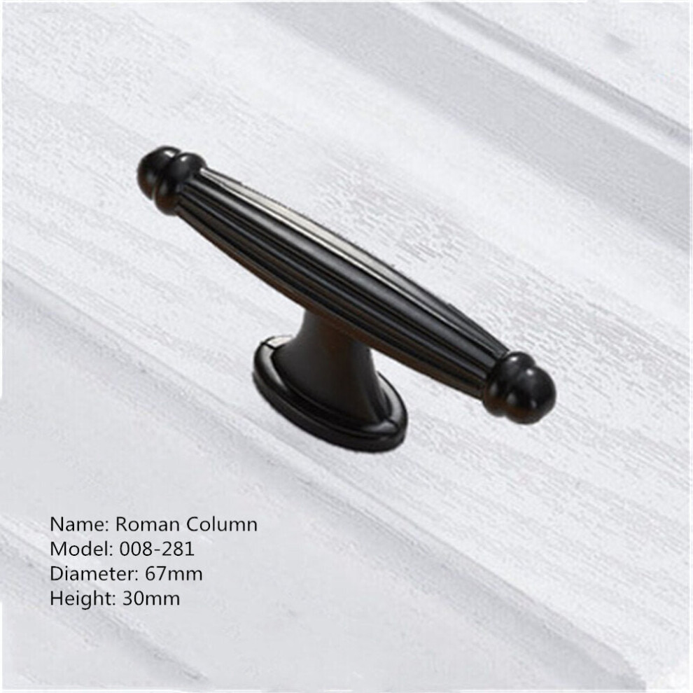 (N) Aluminum Alloy Black Handles For Furniture Cabinet Knobs And Handles Kitchen Handles Drawer Knobs Cabinet Pulls Cupboard Handles Knobs