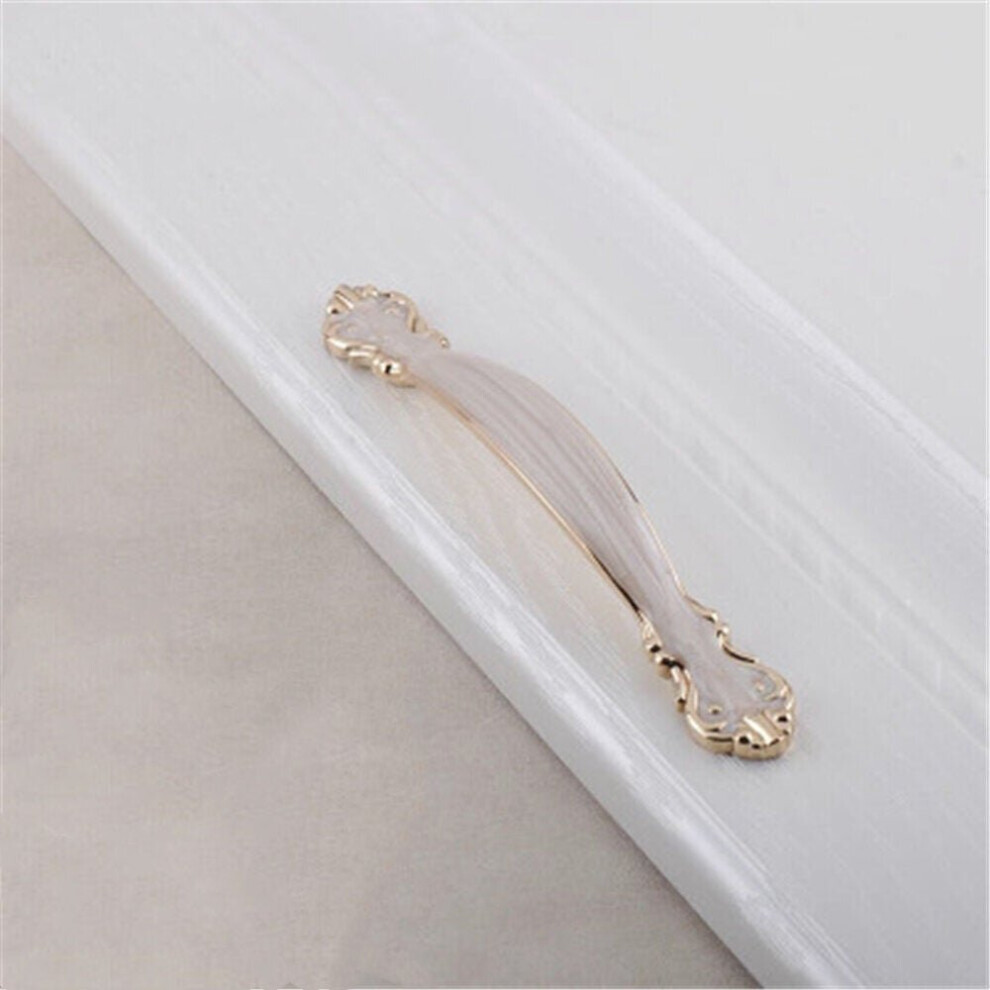 (96Mmâ Amber White) Thickened Solid Small Handle European Style Cabinet Simple Wardrobe Drawer Single Hole Alloy 6112212024171