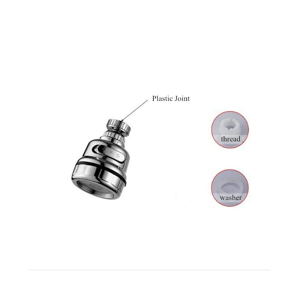 (Short Type (Plastic Type)) 360 Rotate Tap Bubbler Filter Aerator Water Saving Device Kitchen Bathroom Faucet Extender Fitting
