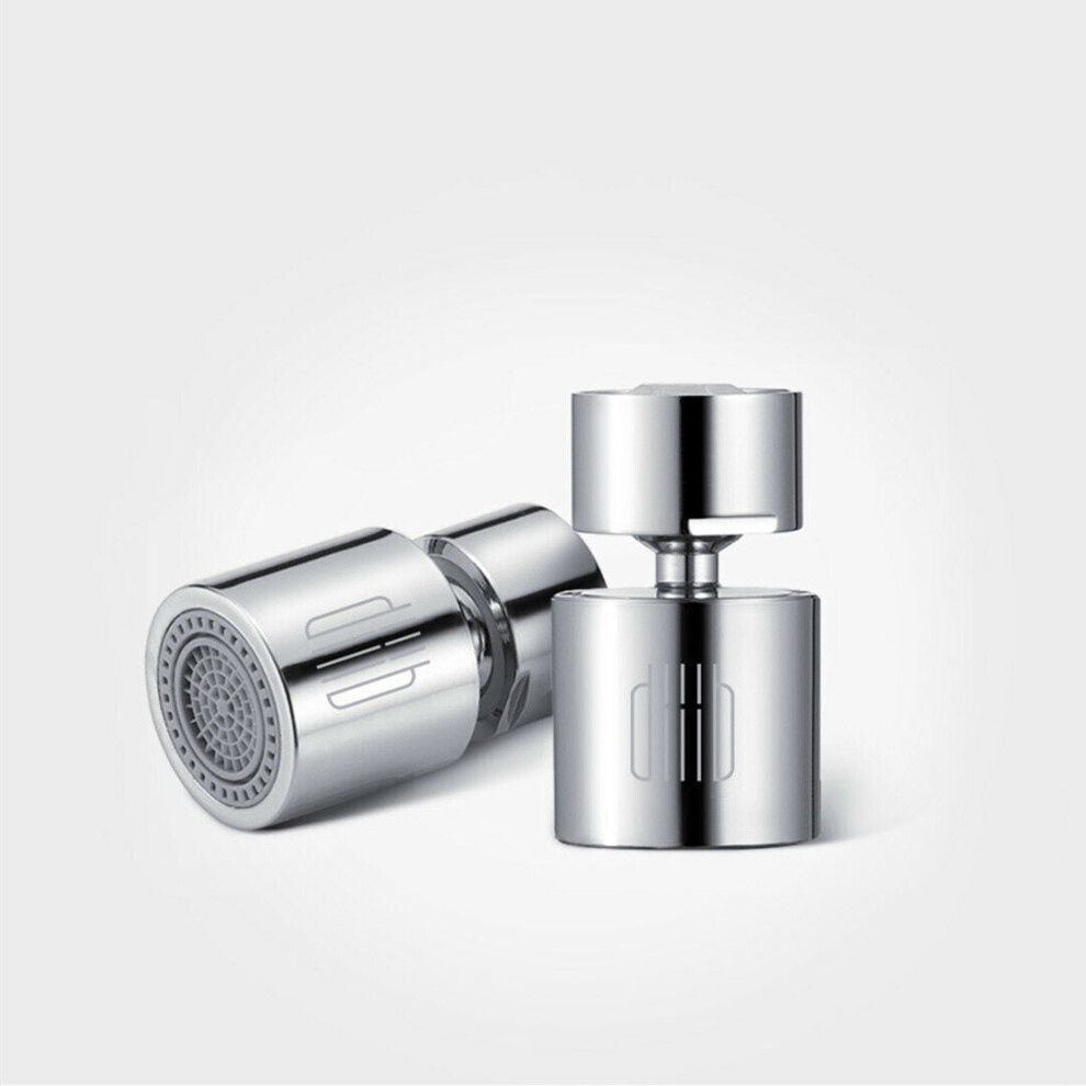 Kitchen Faucet Aerator Water Tap Nozzle Bubbler Saving Filter 360-Degree Double Function 2-Flow Splash-proof Connector With 5 Adapter