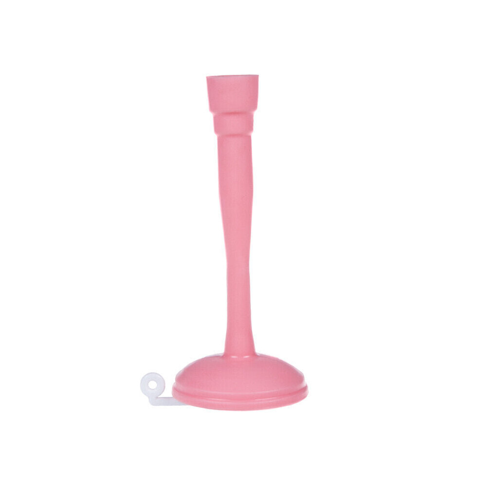 (Pink) Plastic Adjustable Tap Water Saving Multi-Function Bathroom Bath Splash Shower Head
