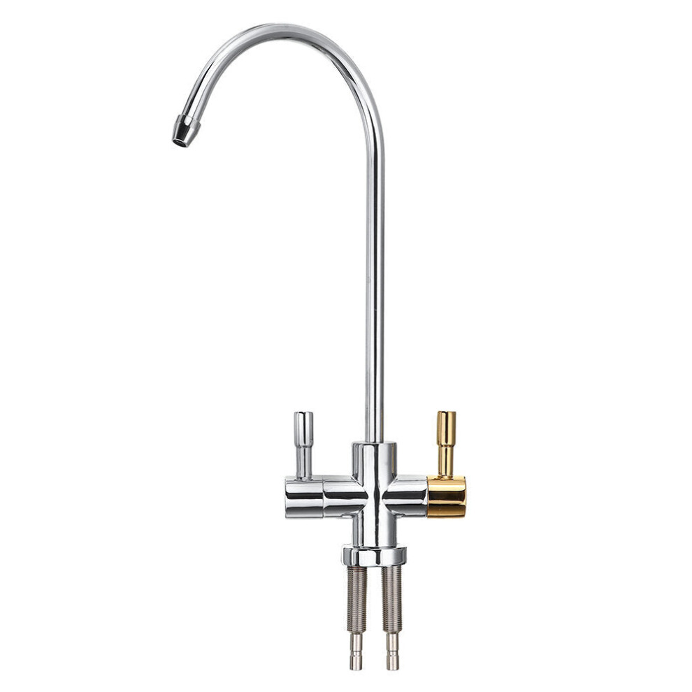 Zinc Alloy Reverse Osmosis Faucet 360 Degree High Arc Swivel Spout Drinking Water Filter Single Handle Hot Cold Mixer Tap