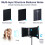 microphone Isolation Shield 5-Panel Wind Screen Foldable 3/8" and 5/8" Threaded High Density Absorbing Foam for Recording Studio 4