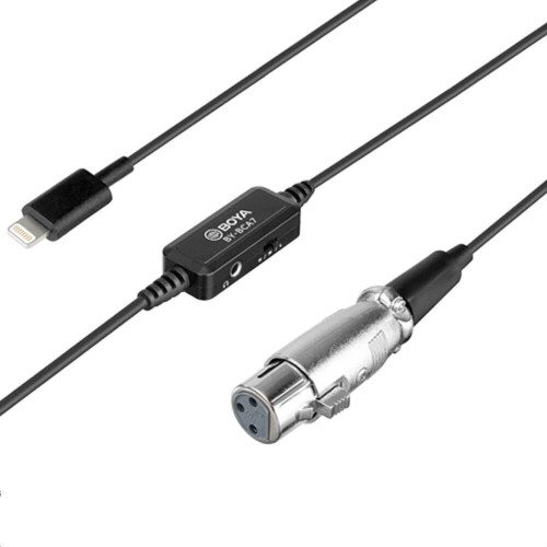 XLR to Adapter Cable 3 Position Pad for iPhone 11 Pro iPad iPod Touch iOS Devices Microphone Wired 1