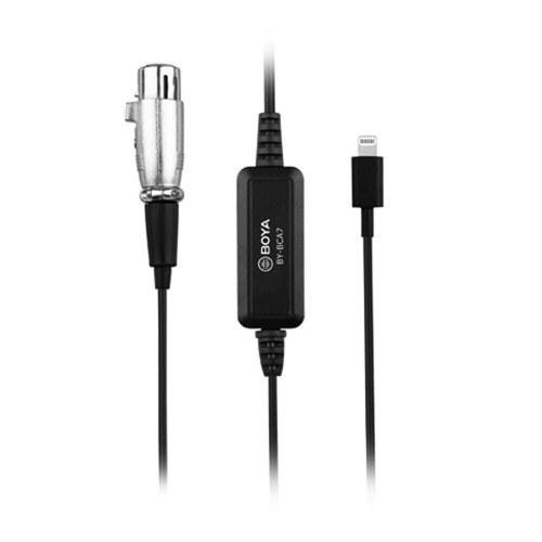 XLR to Adapter Cable 3 Position Pad for iPhone 11 Pro iPad iPod Touch iOS Devices Microphone Wired 2