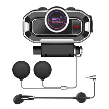 Motorcycle Helmet Intercom Heaphone bluetooth 5.0 Waterproof Headset FM Wireless Communication Stereo Earphone