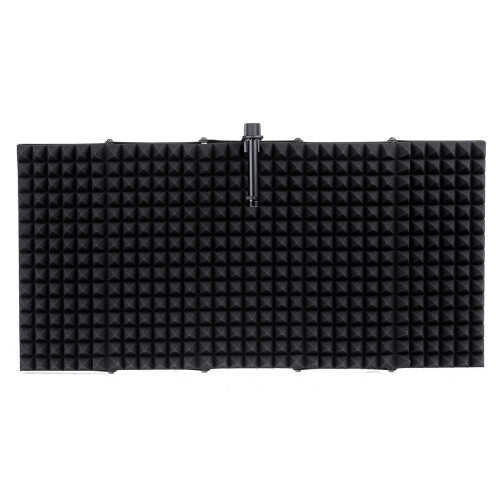 5 Panel Foldable Studio Microphone Isolation Shield Recording Sound Absorber Foam Support Bracket 2