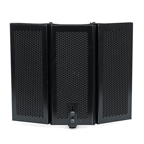 Portable Foldable Metal Microphone Isolation Shield Studio Recording Reflector 2