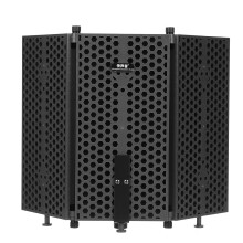 3 Plate Foldable Recording Microphone Wind Screen Board Isolation Shield For Studio Equipment