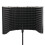 57.5 x 28cm Foldable Adjustable Studio Recording Microphone Isolator Sound Absorbing Foam Panel Mic Isolation Shield Stand Mount 6