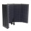5 Panel Microphone Isolation Shield Foldable Live Stream Studio Recording Absorb 2