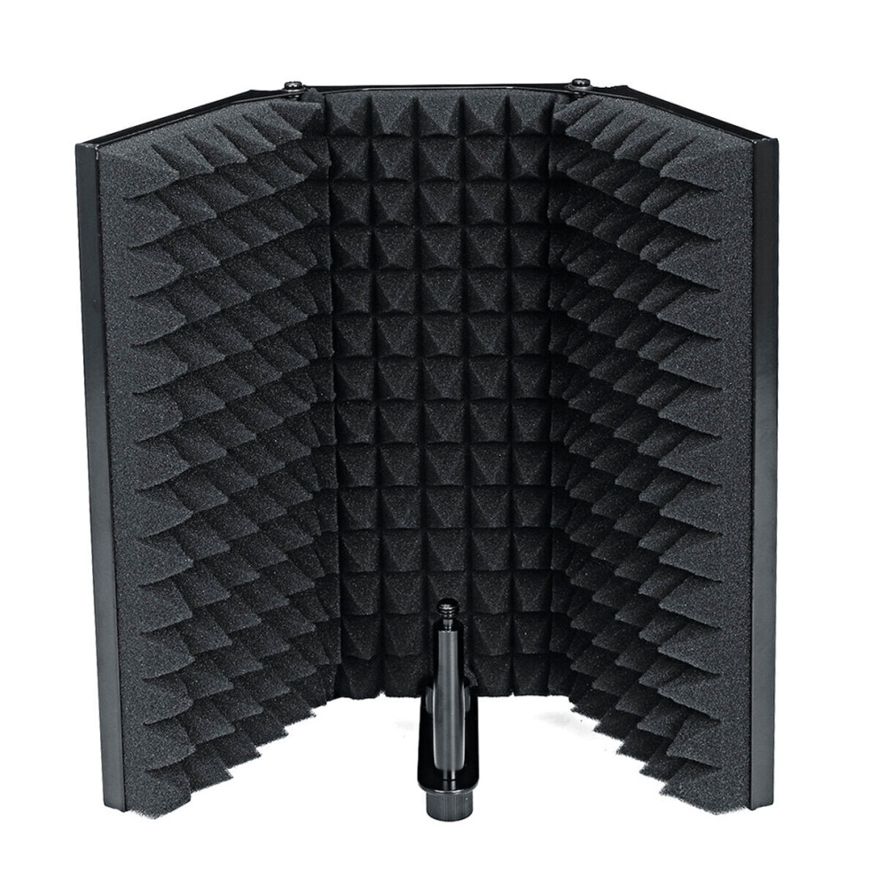 Jg17 Portable Foldable Metal Microphone Isolation Shield Studio Recording Reflector