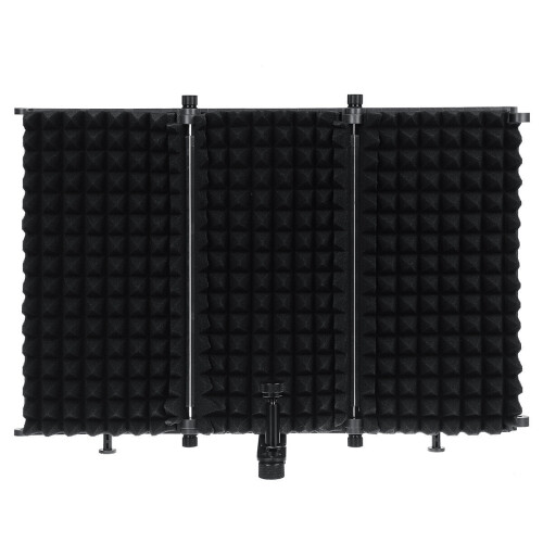 3 Plate Foldable Recording Microphone Wind Screen Board Isolation Shield For Studio Equipment 2