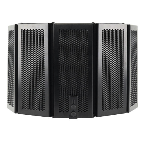 57.5 x 28cm Foldable Adjustable Studio Recording Microphone Isolator Sound Absorbing Foam Panel Mic Isolation Shield Stand Mount 2