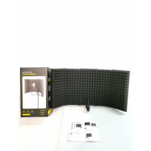 5 Panel Foldable Studio Microphone Isolation Shield Recording Sound Absorber Foam Support Bracket