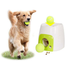 Pet Ball Launcher Toy Dog Tennis Food Reward Machine