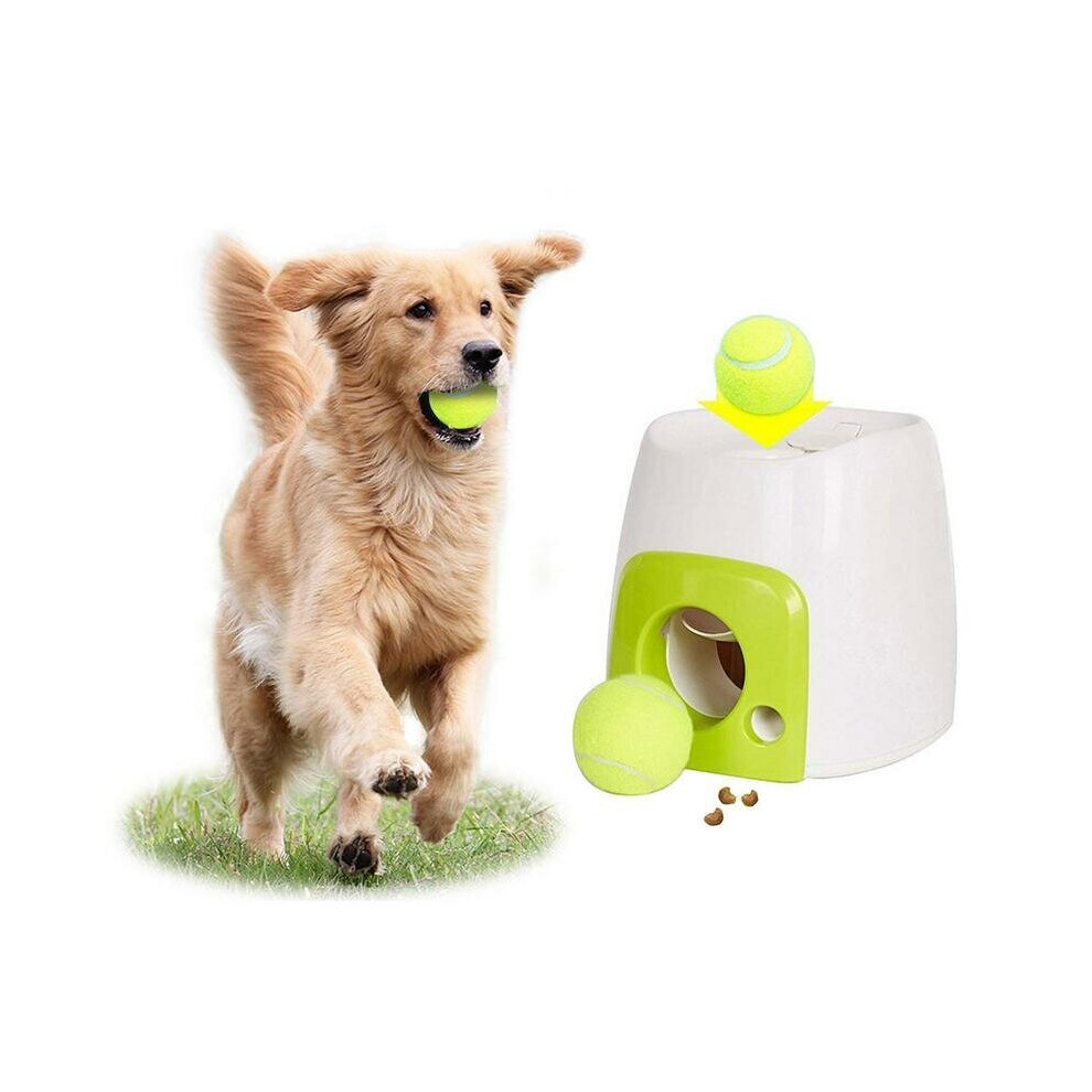 Pet Ball Launcher Toy Dog Tennis Food Reward Machine