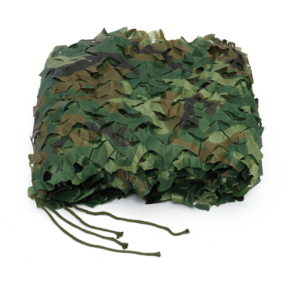 (Camouflage, 3mÃ4m) Camouflage Army Green Trap Net Military Hunting Trap Woodland Leaves Sunshade Net