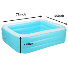 (180CM) Three Layer Family Swimming Pool Summer Inflatable Pools Outdoor Garden