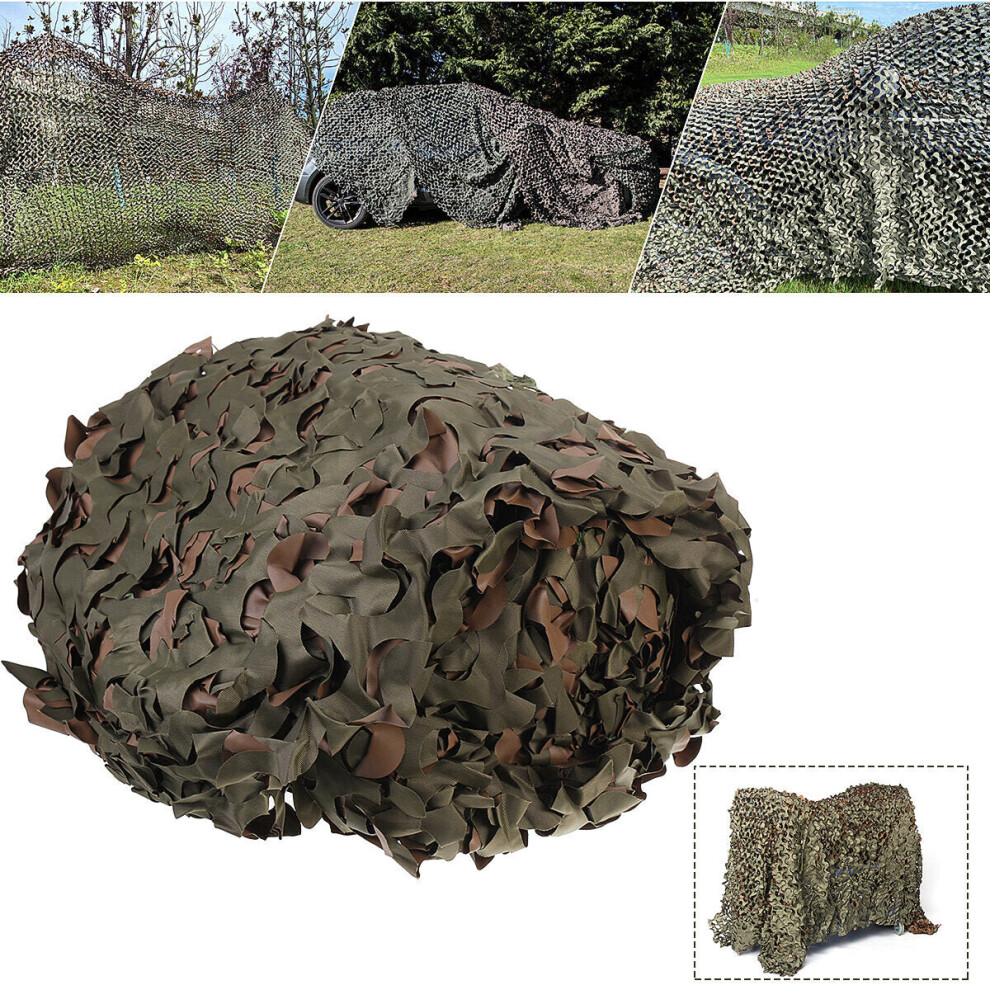 (2*1.5m) Multi-size Camo Net Quick Dry Waterproof Camouflage Netting Reversible Green/Brown For Hunting/Shooting