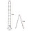 Multi-Purpose 5M Aluminium Portable Telescopic Folding Ladder A-Frame 3