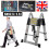 Multi-Purpose 5M Aluminium Portable Telescopic Folding Ladder A-Frame 1