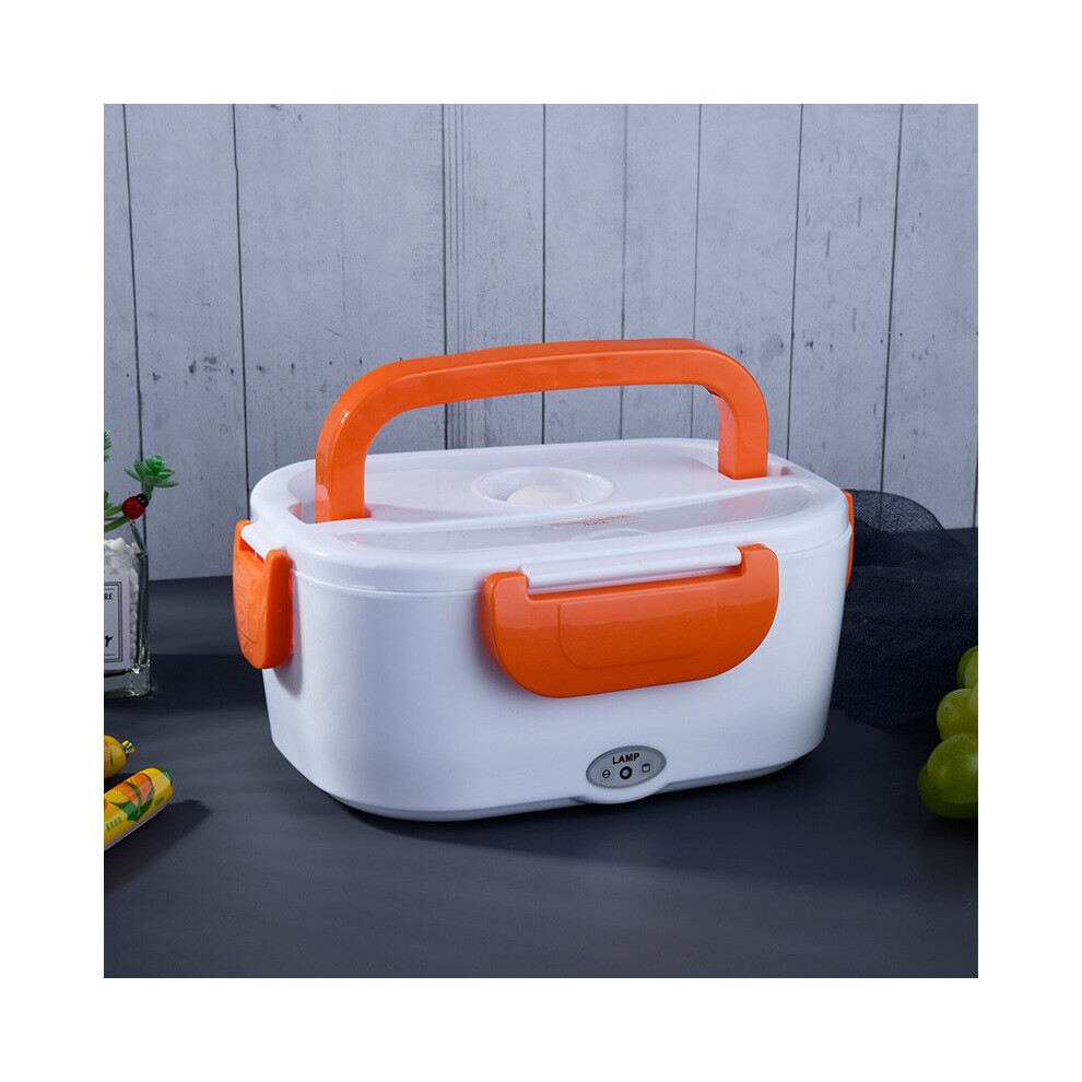 (Yellow) Electric Lunch Box Insulation Heating Lunch Box Self-Heating Car Portable Plug-In Rechargeable Lunch Box Household Gift