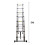 Multi-Purpose 5M Aluminium Portable Telescopic Folding Ladder A-Frame 2