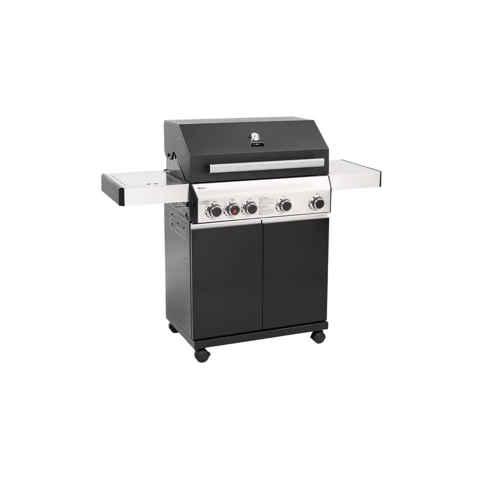 (Without Cover) CosmoGrill Gas 4+1 Premium Black BBQ Grill Searer