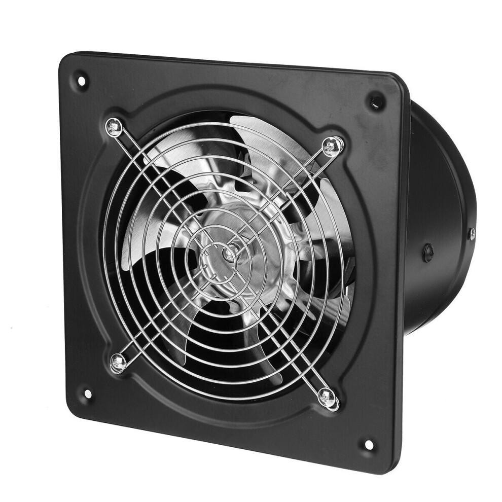(Eu Plug) 6 Inch Silent Fan Extractor Duct Hydroponic Inline Exhaust Industrial Vent 3654657767617