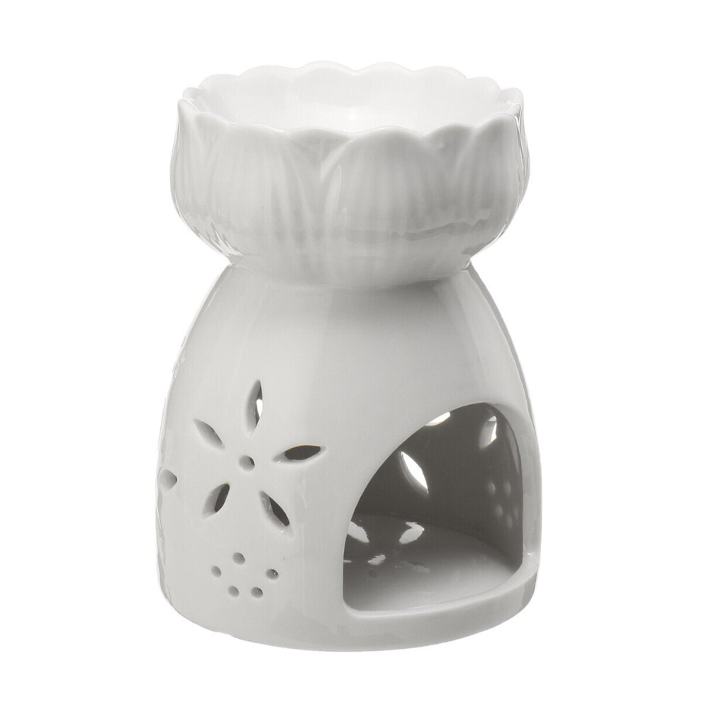 (3) Oil Burner Ceramic Wax Melt Warmer Fragrance Tealight Candle Holder Cut-Out