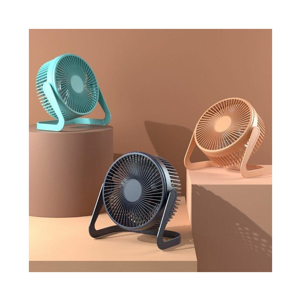 (B) 8 Inches 360 Rotate USB Desk Fan 2 Speeds Air Cooling Fan for Home Office Desktop Car Outdoor Travel