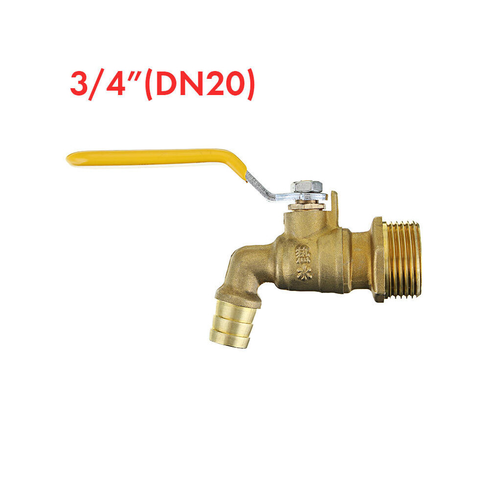 (3/4 inch) Brass Water Faucet Tap Lever Handle Quick Opening with Ball Valve for Hot