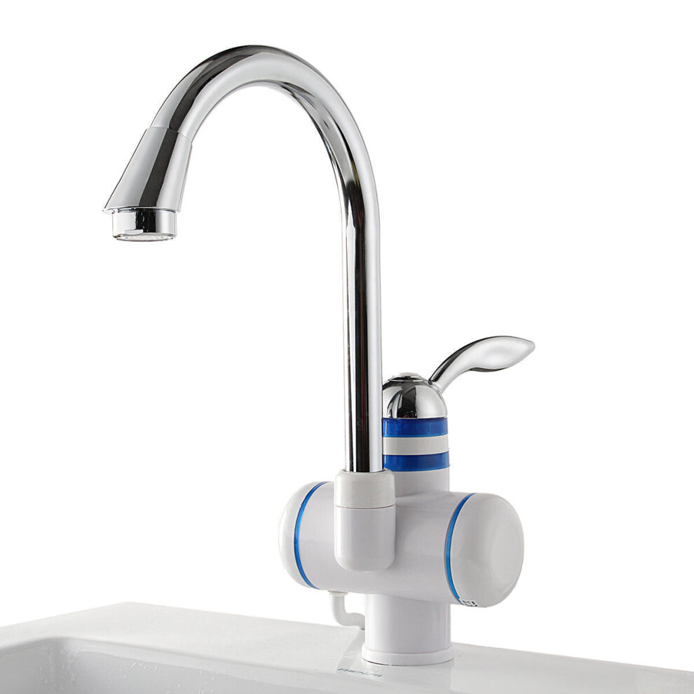 Tankless Instant Electric Hot Water Heater Faucet Bathroom Kitchen Heating Tap 220V 3000W 3654659084538