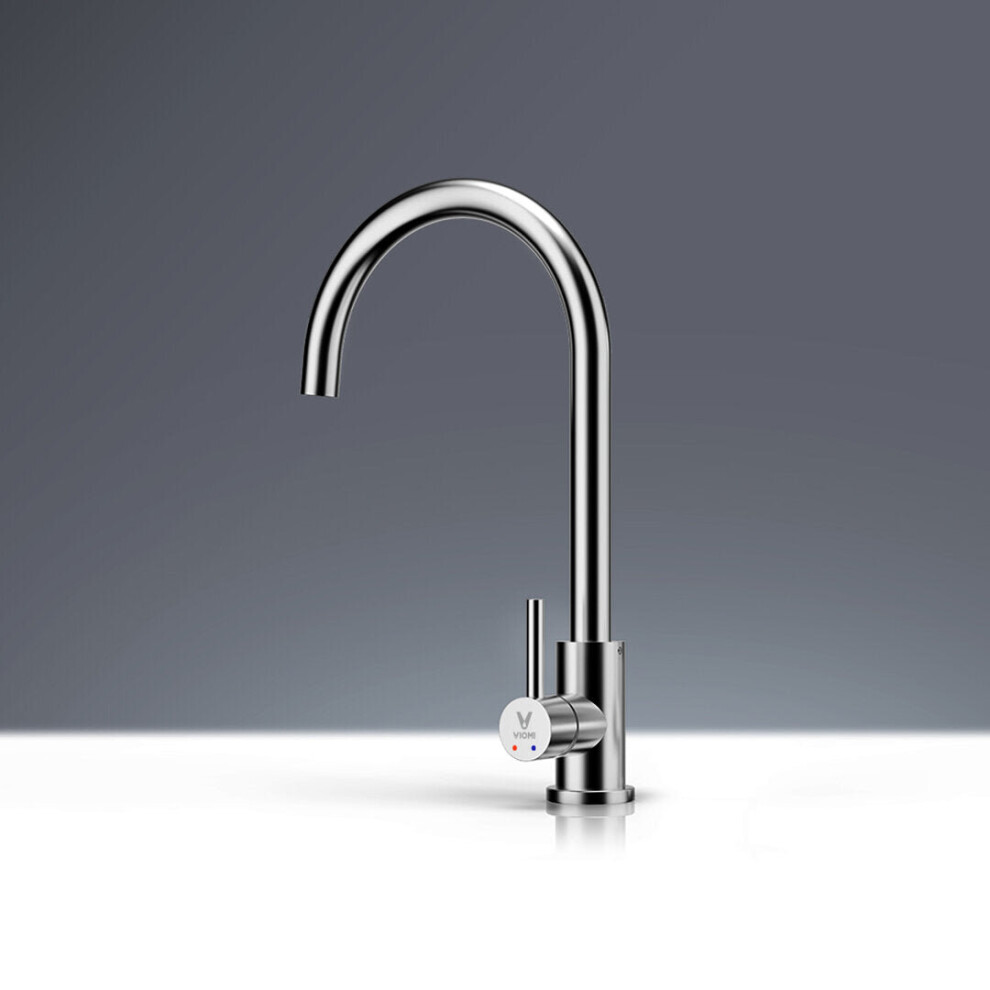 Viomi Stainless Steel Kitchen Basin Sink Faucet Tap 360 Rotation Hot Cold Mixer Single Handle Deck Mount Aerater