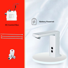 (DC Power - Hot and Cold) Induction Faucet Hot And Cold Automatic Sensor Touchless Sink Hand Contactless All Copper Kitchen Bathroom Auto Smart Water Saving