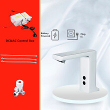 (AC & DC - Hot and Cold) Induction Faucet Hot And Cold Automatic Sensor Touchless Sink Hand Contactless All Copper Kitchen Bathroom Auto Smart Water Saving