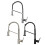 (Black) Kitchen Faucet Swivel Spout Single Handle Sink Pull Down Spray Mixer Tap 2