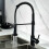 (Black) Rotatable Faucet Hot And Cold Water Multi-Function Sink Kitchen Spring 2