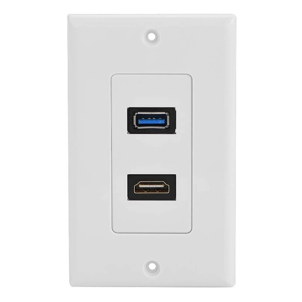 Hdmi Usb3.0 Socket Multimedia Wall Panel Audio Video Socket For Projector And Home Theater 7686024556384