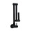 (Black) Folding Kitchen Sink Faucet Rotating Extension Single Cold Tap Wall Mounted 2