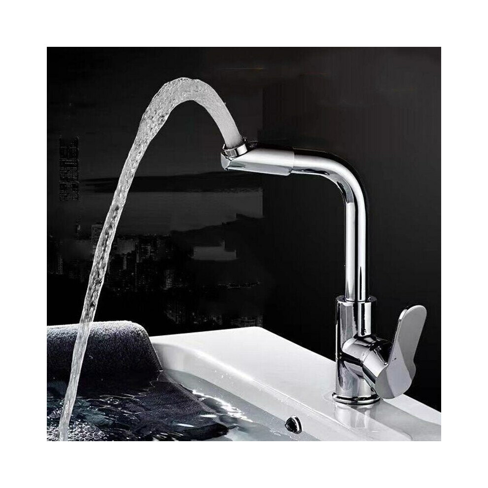 360 Double-Rotating Bathroom Washbasin Faucet Single Handle Hot And Cold Mixer Tap