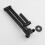 (Black) Folding Kitchen Sink Faucet Rotating Extension Single Cold Tap Wall Mounted 4