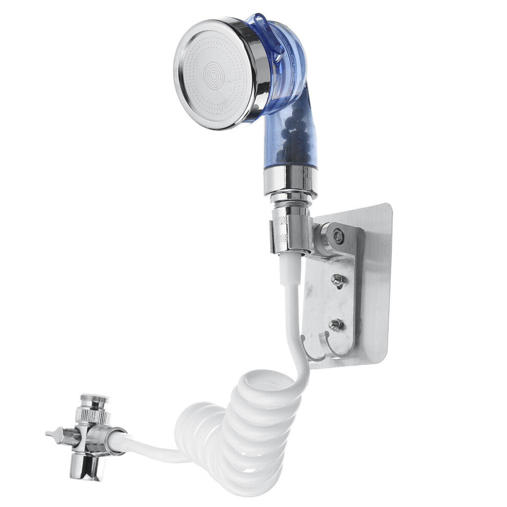 (3 Colors) Shower Head Sprinkler Negative Ions Handheld Nozzle Water-Saving Filter Spa 3654659456434