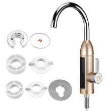 (Champagne Gold) 360 Electric Heater LED Faucet Tap Instant Hot Water Bathroom Kitchen Fast Heat
